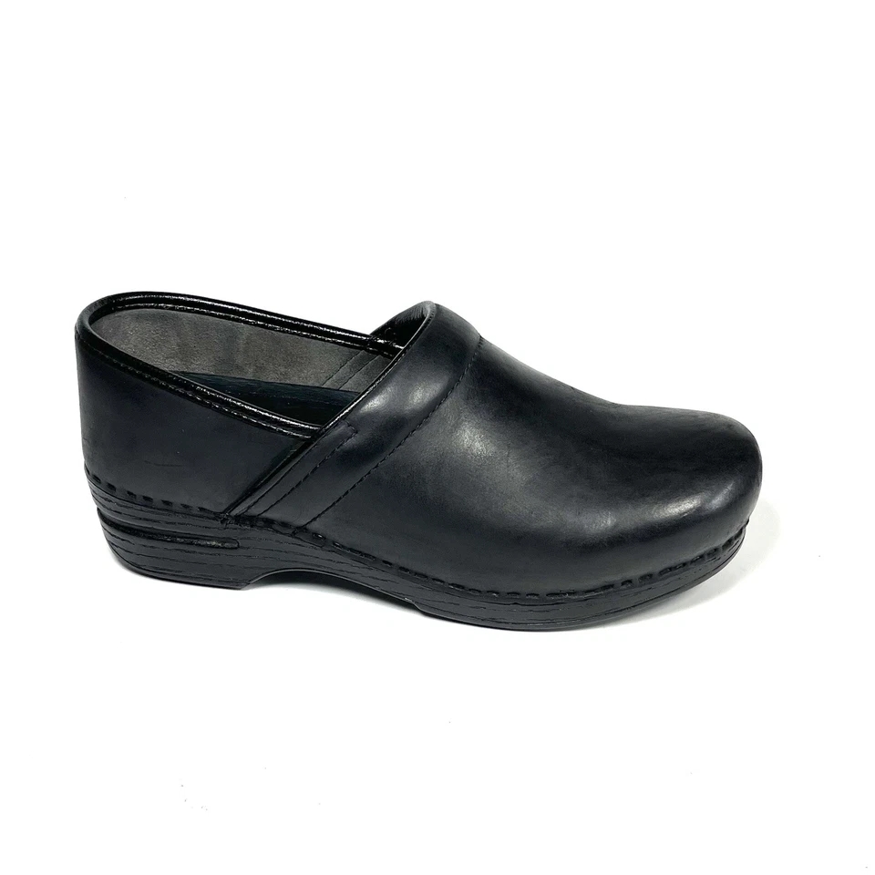 Dansko XP Shoes Women’s 42 US 11.5-12 Black Clogs Leather Nursing Comfort - Image 3 of 4