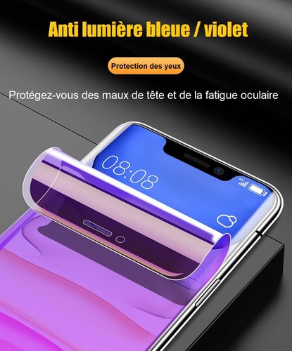 Film Hydrogel Anti Lumière Bleue Protection iPhone 15 14 13 12 11 SE Pro Max + - 第 2/9 張圖片
