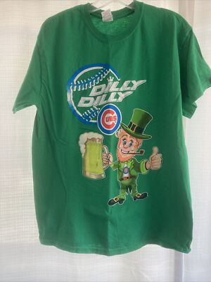 Chicago Cubs Dilly Dilly Green Beer St. Patrick s Day Leprechaun Medium Bud