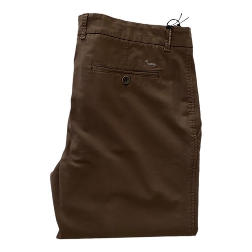 PANTALONE PANTALONI UOMO HARMONT E BLAINE W03339 COTONE 708 MARRONE ORIGINAL PE - Picture 2 of 3