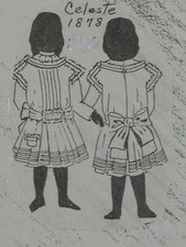 Franki's Vintage Antique Parisian French Doll Pattern Celeste sizes 9" to 29"