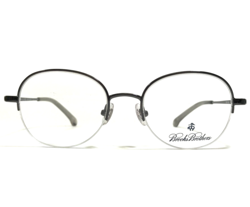 Brooks Brothers Eyeglasses Frames BB1042 1150 Shiny Gunmetal Gray 48-18-150 - Afbeelding 1 van 15