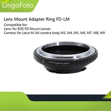 Lens Mount Adapter Ring FD-LM for EOS FD Lens to for Leica M LM M5 M6 M7 M8 M9
