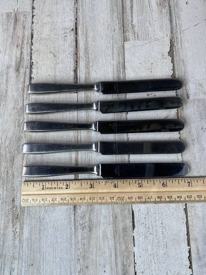 Faca de jantar Reed & Barton aço inoxidável 18/8 Coreia conjunto de 5 - Imagem 3 de 4