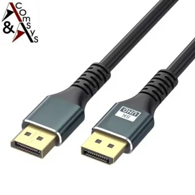 COMSYS DisplayPort Kabel 8K 4K 1.4 DP Kabel 60Hz 165Hz UHD Monitor 1/1.5/1.8/2/3/5/10m