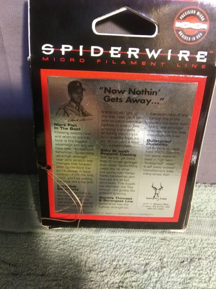 NUEVO DE LOTE EE. UU. CARRETE DE MICROFILAMENTO SPIDERWIRE 8-30lbs 150YDS LÍNEA DE PESCA Foto 2 de 2