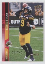 2021 Upper Deck CFL Red 91/165 Dane Evans #80 m7v