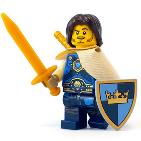 LEGO Castle Kings Crown Knight Minifigure 10193 Quarters 7097 Armor 7041 BAM