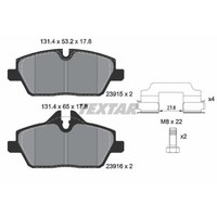 Textar BremsbeläGe Bremsbelegsatz Vorne FüR BMW 1Er Mini Mini