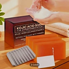 Tumeric + Kojic Acid Custom Handmade Soap Skin Whitening Dark Spot 3pcs