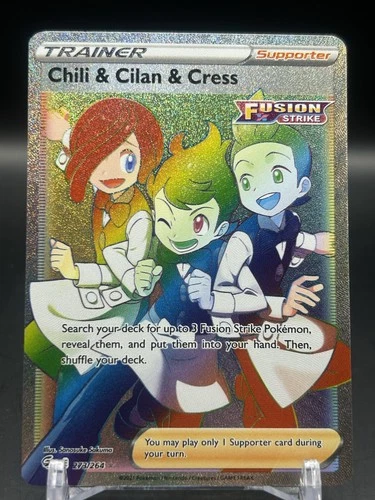 Chili & Cilan & Cress (Secret) Secret Rare SWSH08: Fusion Strike 273/264 NM