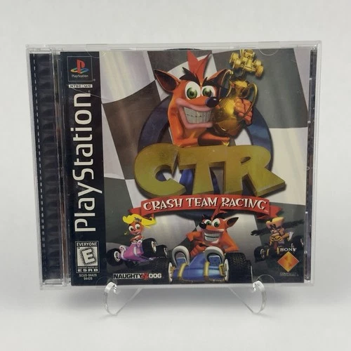 CTR Crash Team Racing (Sony PlayStation 1, 1999) CIB Black Label w/ Manual
