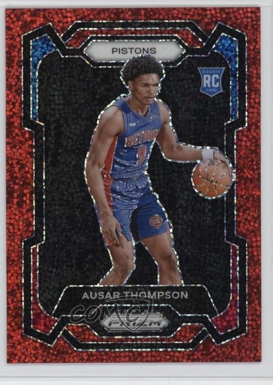 2023-24 Panini Prizm Red Sparkle Prizm Ausar Thompson #178 1tl5