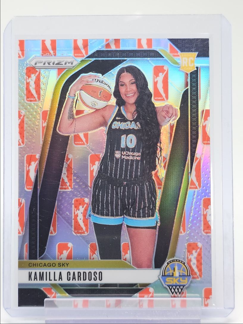 KAMILLA CARDOSO 2024-25 PRIZM WNBA ROOKIE WNBA LOGO SILVER #149 B RC Q3704