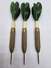 Vintage Unicorn Ultrapack Darts W/ Case - Green Flights- Made In England - 29g