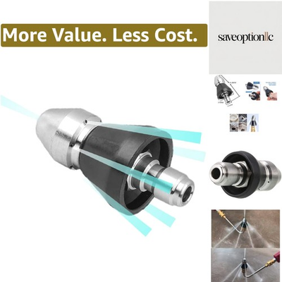 #ad 3 8#x27;#x27; High Pressure Sewer Jetter Nozzle Rust Resistant Stainless Steel Design $21.84