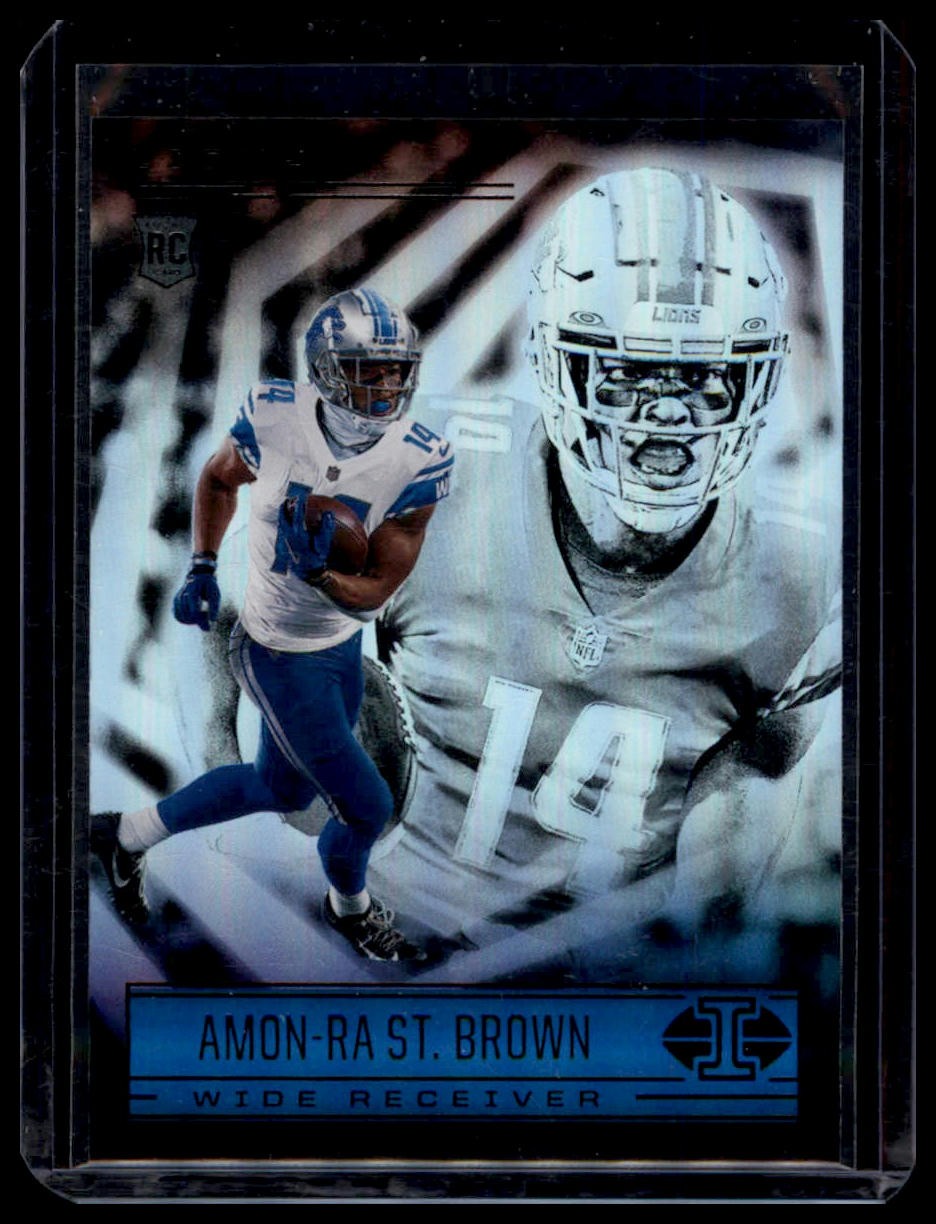 Amon-Ra St. Brown 2021 Panini Illusions #86 Rookie Detroit Lions