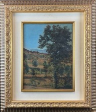Carlo Socrate (1889-1967) – Paesaggio – Olio su tela firmato – Novecento
