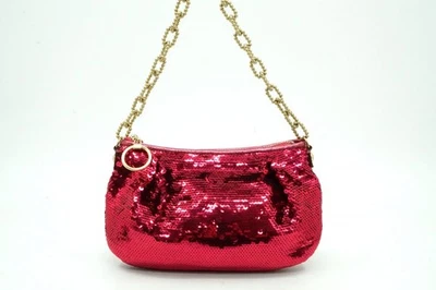 COACH Mini Sac Bandoulière Poche Accessoire 14368 Sequins Rose 7073h - Photo 1/4