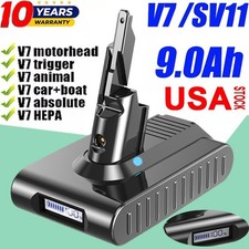 9Ah Battery For Dyson V7 SV11 Motorhead Pro Animal V7 series w/LED Indicator