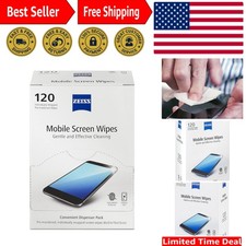 120 Count Pre-Moistened Screen Cleaner Wipes for Sparkling Clean Devices