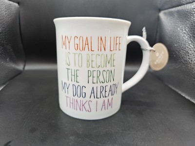 Fringe Studio Pet Ceramic Coffee Mug Tea Goal Become Person My Dog Thinks I Am