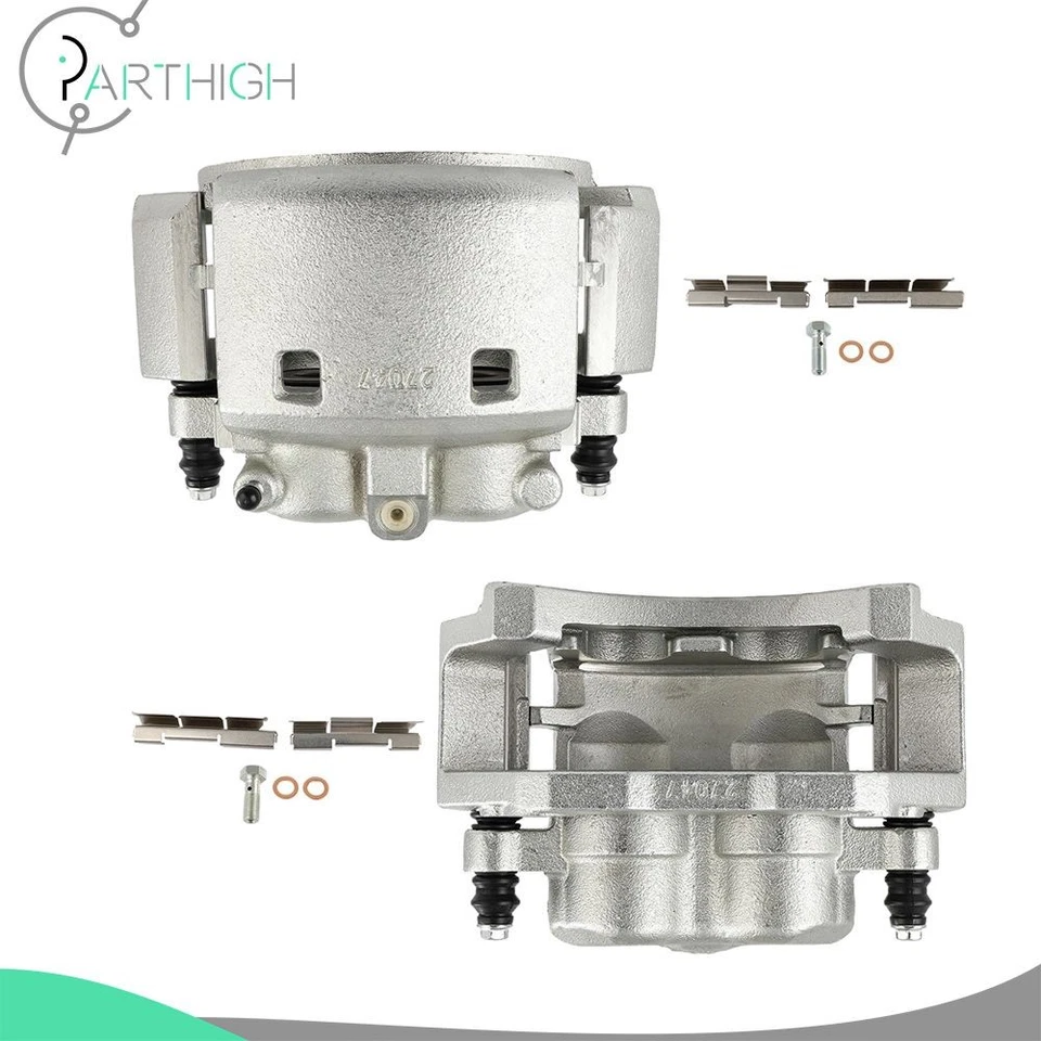 Par de pinzas de freno de disco traseras izquierda y derecha para Dodge Ram 2500 2001-2002 con soporte Foto 4 de 4