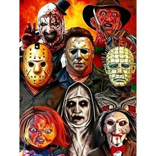 Horror Diamond Art Kits for Adults,Diamond Painting Beginner B19368