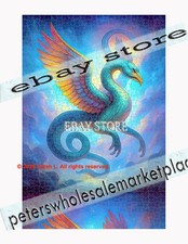 1000 piece jigsaw puzzle Mystic Winged Serpent Mythical Fantasy dragon fantasy