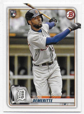 2020 Bowman #16 Travis Demeritte RC - Detroit Tigers