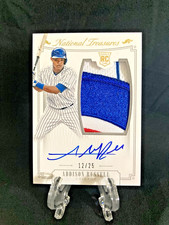 Addison Russell 2015 National Treasures Silhouette RC Patch Auto #D 12/25. Cubs