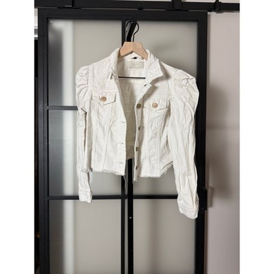 Blank NYC White Denim Jacket Size XS