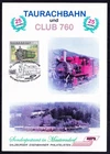 Österreich  2014  Erinnerungsblatt   25 Jahre Taurachbahn und Club 760