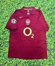 Nike retro Arsenal Thierry Henry #14 Soccer Jersey Burgundy Gold Size 90 M