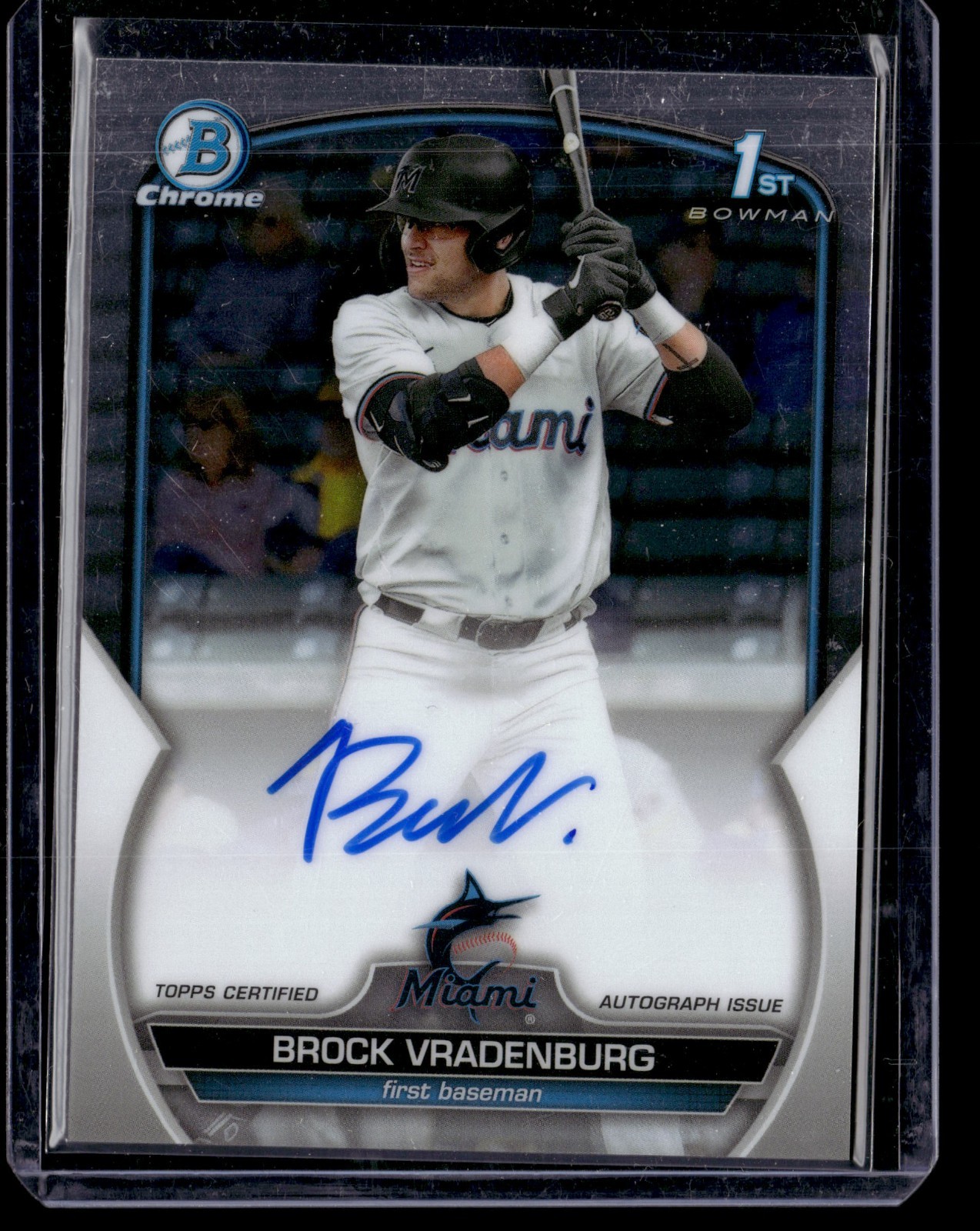 2023 Bowman Draft Brock Vradenburg Chrome Auto 1st #CDA-BV Marlins