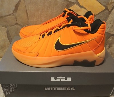 Nike Lebron Witness IX (GS) Big Kids Size 5Y Shoes Total Orange