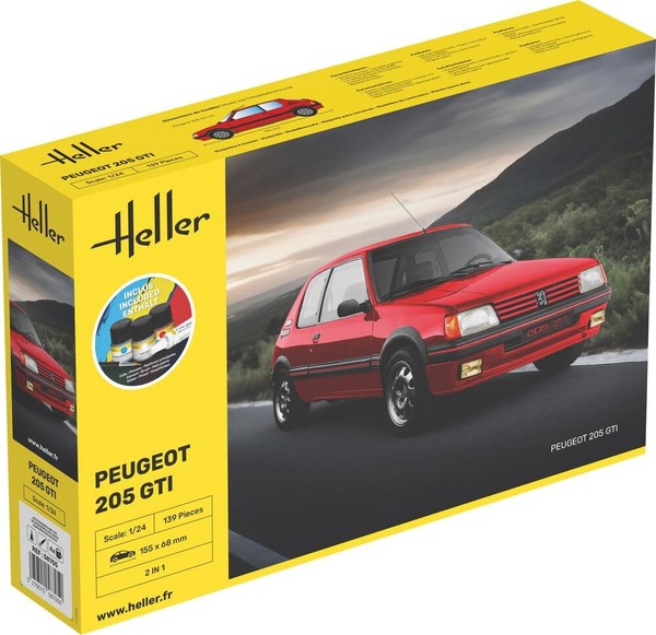 Heller 1:24 Gift Set - Peugeot 205 GTI-image