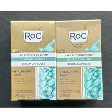 Lot of 2 RoC Multi Correxion Hydrate  Plump Serum Capsules - 60 Capsules