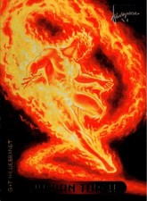 1994 Fleer Marvel Masterpieces Hildebrandt Brothers 52 Human Torch