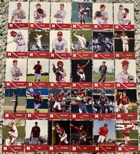 2025 Onit Athlete Nebraska Cornhuskers Baseball Complete 31 Card Red Base Set