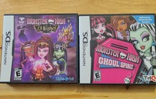 Lot Of 2 Nintendo Ds Monster High: 13 Wishes & Ghoul Spirit Complete And Tested