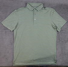 Vineyard Vines Palmero Polo Shirt Mens Medium Green Striped Performance Golf