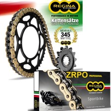 Kettensatz für MZ Baghira 660 Enduro mit Regina ZRPO Rennkette Z-Ring Gold