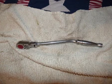 Snap-On F732 3/8" Drive Bent Handle Flex Head Ratchet 11'' Long