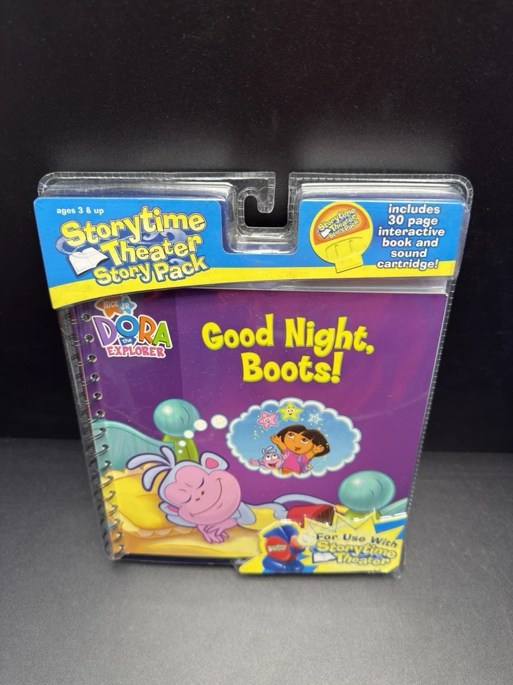 Storytime Theater Cartridge And Book Dora the Explorer: Goodnight, Boots NEW - Image 2 of 4