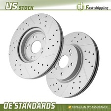 312mm Front Drilled Disc Brake Rotors Set for 2018 - 2025 Honda Accord CR-V