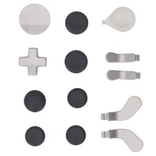 Game Controller Component Pack Silver With Storage Case Charging Dock 6 Thumbsti