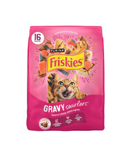 Purina Friskies Dry Cat Food Gravy Swirl'd Chicken, Salmon Gravy, 16 lb