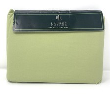 Ralph Lauren Vintage Full Flat Sheet Pistachio Green Made in USA New Old Stock