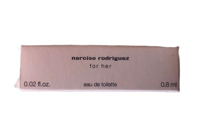 NARCISO RODRIGUEZ For Her Eau de toilette. Reisegröße ￼0,8ml. NEU